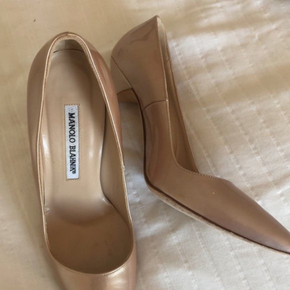 Manolo blahnik nude pearl heels size 36 - Picture 2 of 4